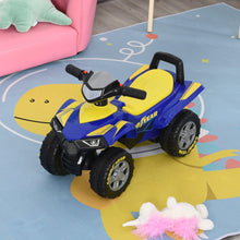 Load image into Gallery viewer, Toddlers Sound Effect Quad Bike Walker - Yellow/Blue