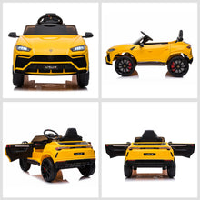 Load image into Gallery viewer, Lamborghini Urus 12V Kids Electric Ride On Car - Yellow