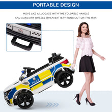 Load image into Gallery viewer, 12V Kid Electric Ride On Police Car with Remote Siren Light Bluetooth 3-6 Years