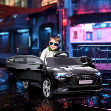 Load image into Gallery viewer, Electric  Audi E-tron Ride-On Sports Car, 12V Two Motors Battery Powered Toy w/ Remote Control, Lights, Music, Horn - Black