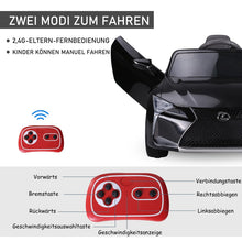 Load image into Gallery viewer, Licensed Lexus Children's Car Electric Car with MP3 Player
