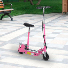 Load image into Gallery viewer, Teens Foldable Electric Scooter, 12V 120W w/Brake Kickstand-Pink