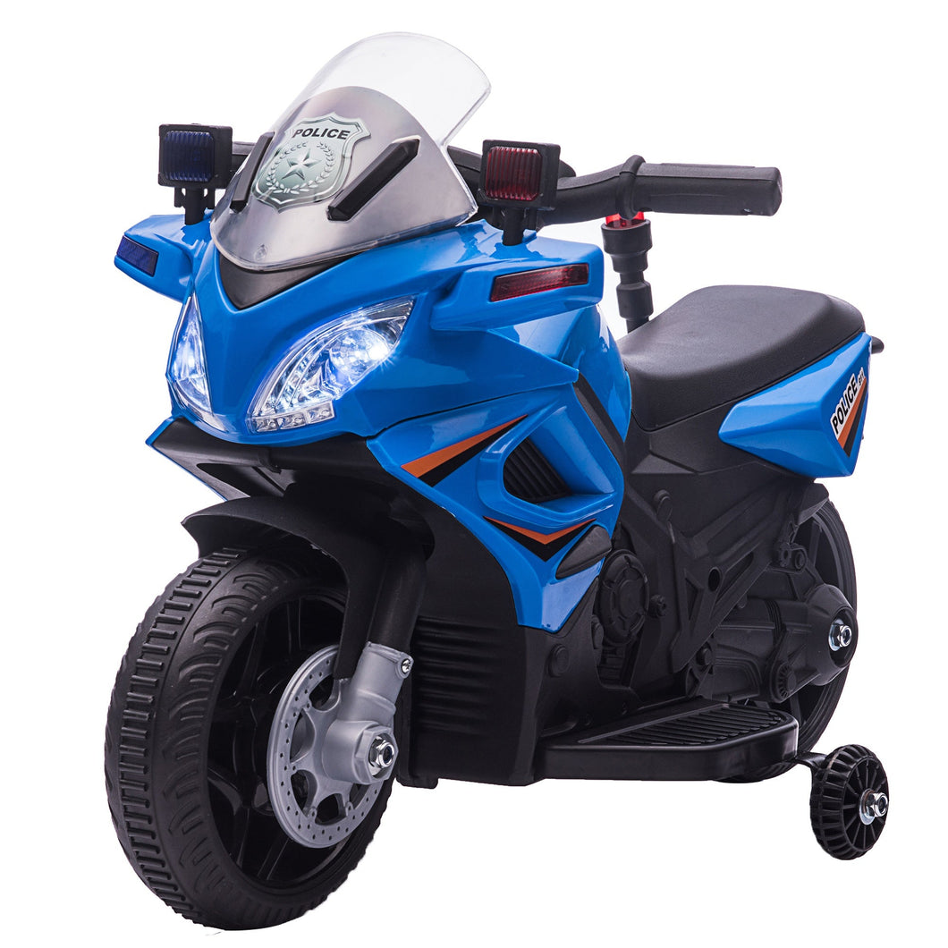 Kids 6V Electric Pedal Motorcycle Ride-On Toy Battery 18-48 months Blue