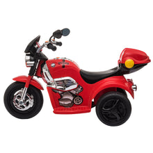 Load image into Gallery viewer, Kids 6V Battery PP Motorcycle Ride On Trike Red
