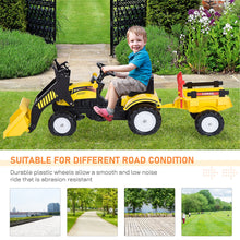 Load image into Gallery viewer, Kids Pedal Go Kart Excavator-Yellow

