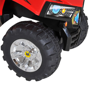 Kids Ride On Quad Bike, 60Lx38Wx42H cm-Red