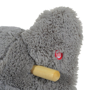 Kids Plush Ride On Elephant-Grey