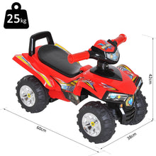 Load image into Gallery viewer, Kids Ride On Quad Bike, 60Lx38Wx42H cm-Red
