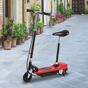 Kids Foldable E-Scooter W/Brake Kickstand-Red