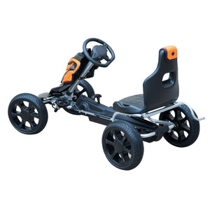 Kids Ride On Pedal Go Kart -Orange/Black