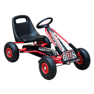 Pedal Go Kart W/EVA Wheels-Red/Black