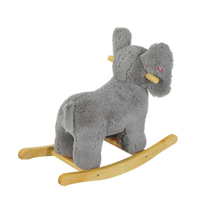 Kids Plush Ride On Elephant-Grey