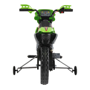 Children's Electric Ride-On Motorbike 6V with Effects Green