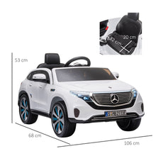 Load image into Gallery viewer, Benz EQC 400 12V Kids Electric Ride On Car - White
