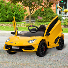 Load image into Gallery viewer, Lamborghini SVJ 12V Electric Ride on Car - Yellow
