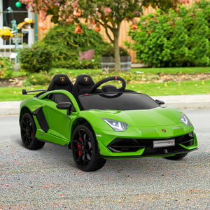 Lamborghini SVJ 12V Electric Ride on Car - Green