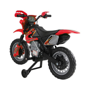 Children's Electric Ride-On Motorbike 6V with Effects Red