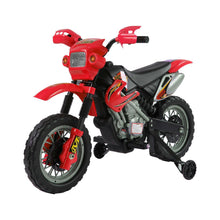 Load image into Gallery viewer, Children&#39;s Electric Ride-On Motorbike 6V with Effects Red
