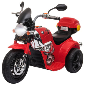 Kids 6V Battery PP Motorcycle Ride On Trike Red