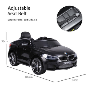 Kids Electric Ride On Car 6V Licensed BMW 6GT - BLACK