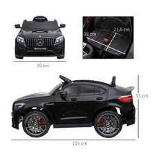 Load image into Gallery viewer, Mercedes-Benz AMG GLA45 licensed electric car with remote control 2 x 35W engines MP3 seat belt 3–8 years Black
