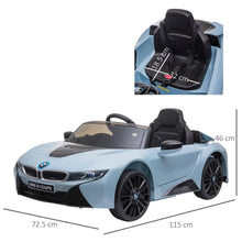 Load image into Gallery viewer, Kids 6V Battery Licensed BMW Ride On Car Blue
