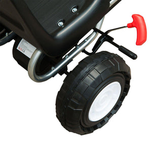 Pedal Go Kart W/Rubber Wheels-White/Black