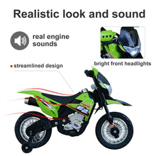 Load image into Gallery viewer, Childrens Motorbike Ride On Car Electric 6V Battery Kids Toy 4-Wheel in Green
