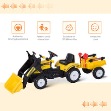 Load image into Gallery viewer, Kids Pedal Go Kart Excavator-Yellow
