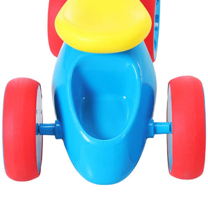 Toddler Training Walker Balance Ride-On Toy with Rubber Wheels Blue