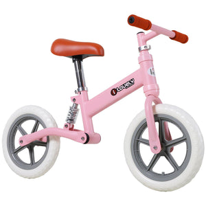 Toddler Balance Bike No Pedal Walk Training Pink
