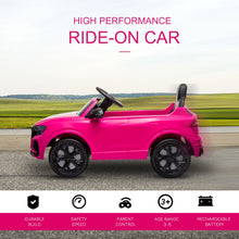 Load image into Gallery viewer, Audi RS Q8 6V Kids Electric Ride on Cars with Remote USB MP3 Bluetooth Pink
