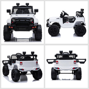 12V Kids Electric Ride On Car Truck  - White