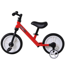 Load image into Gallery viewer, Toddlers Removable Stabiliser Balance Bike -  Red
