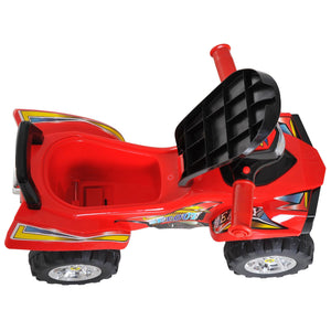 Kids Ride On Quad Bike, 60Lx38Wx42H cm-Red