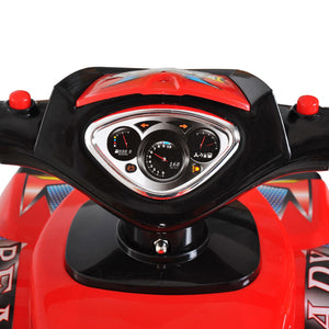 Kids Ride On Quad Bike, 60Lx38Wx42H cm-Red