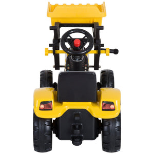 Kids Pedal Go-Kart Ride-On Excavator with Digger on Four Wheels