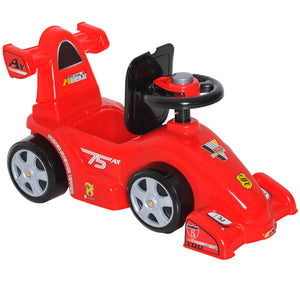 Kids Push Ride On Car W/Horn-Red