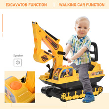 Load image into Gallery viewer, Ride On Excavator Toy Tractors Digger Movable Walker Construction Truck 3 Years
