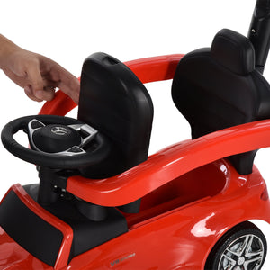 Toddlers Licensed Mercedes-Benz Ride On Stroller Red