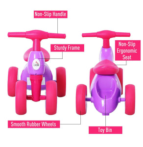 Toddler Training Walker Balance Bike Purple