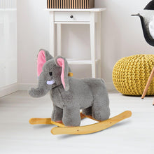 Load image into Gallery viewer, Kids Plush Ride On Elephant-Grey
